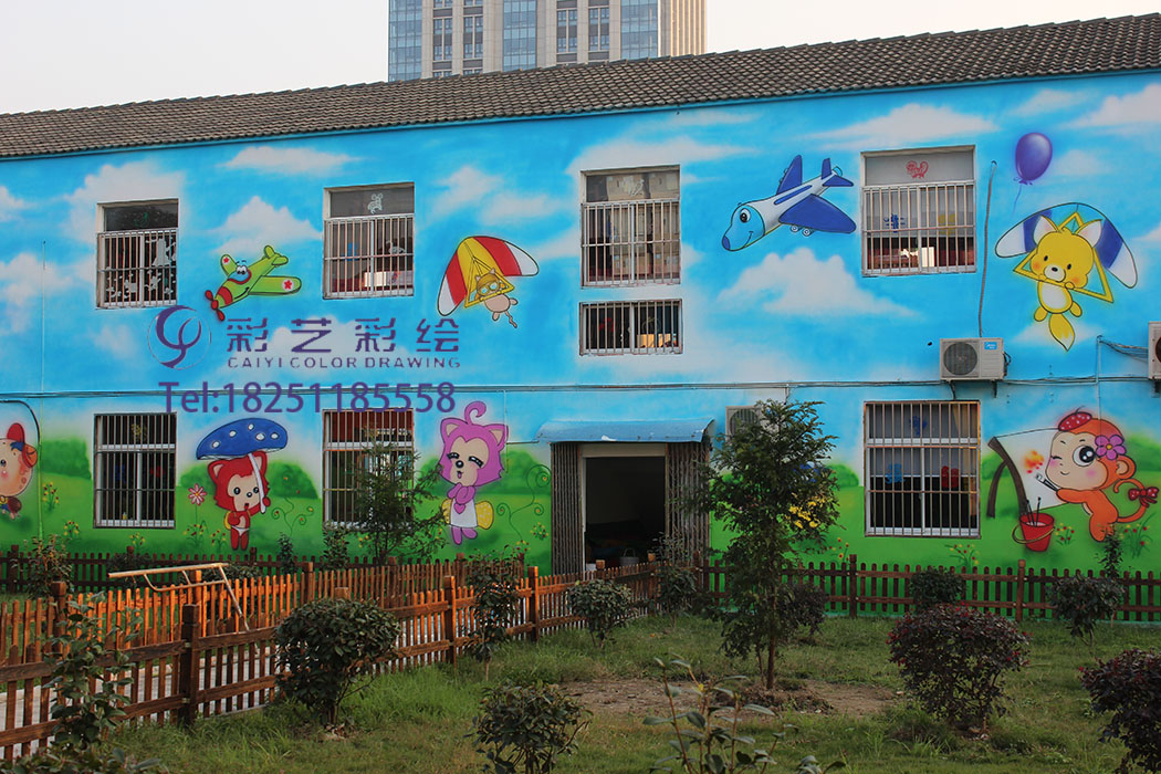 苏州彩绘绘就一墙一景