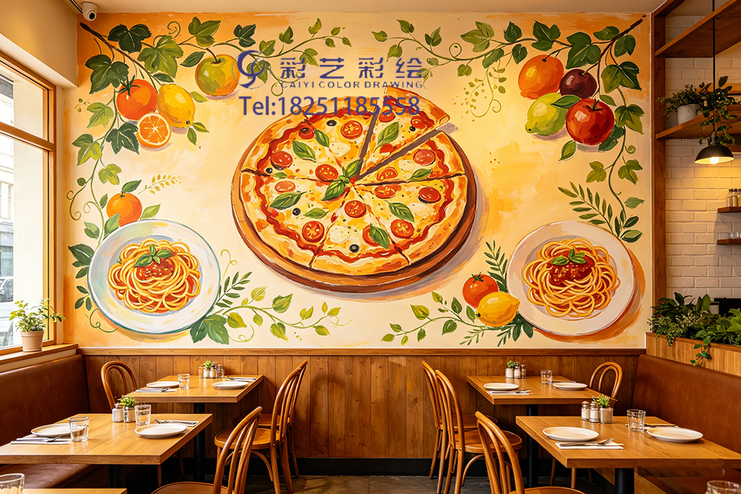 商业墙体彩绘