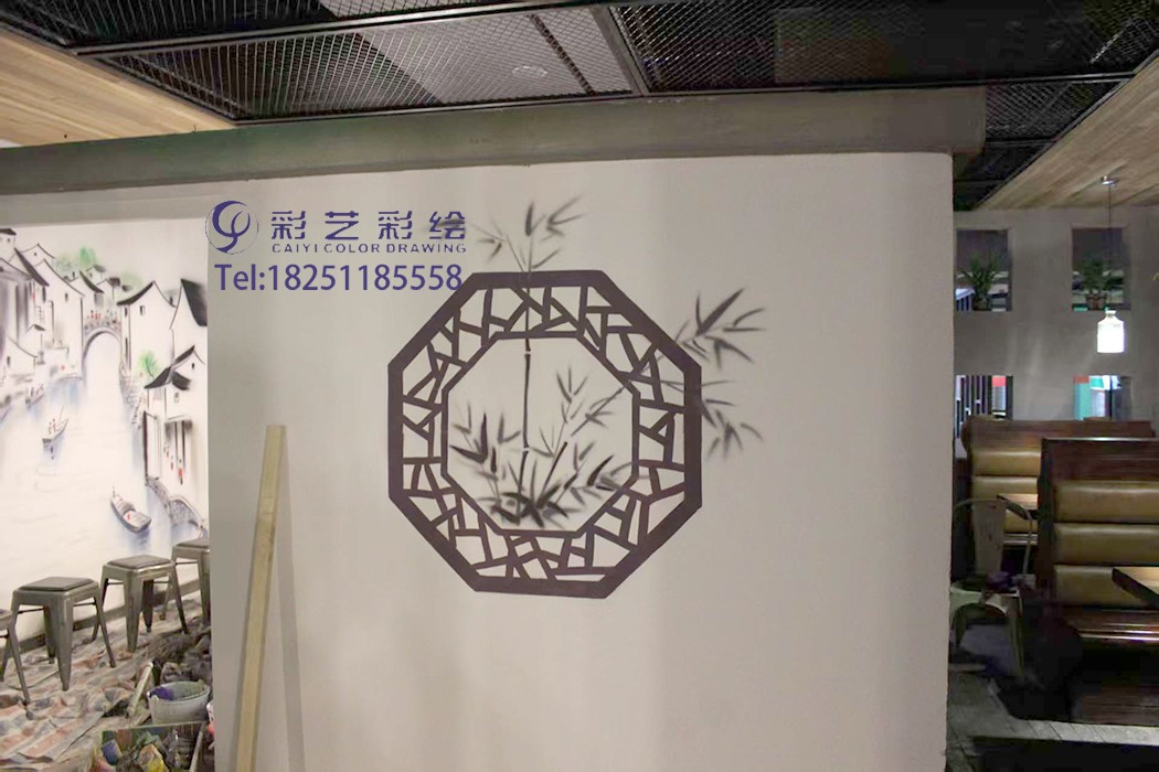 餐厅彩绘
