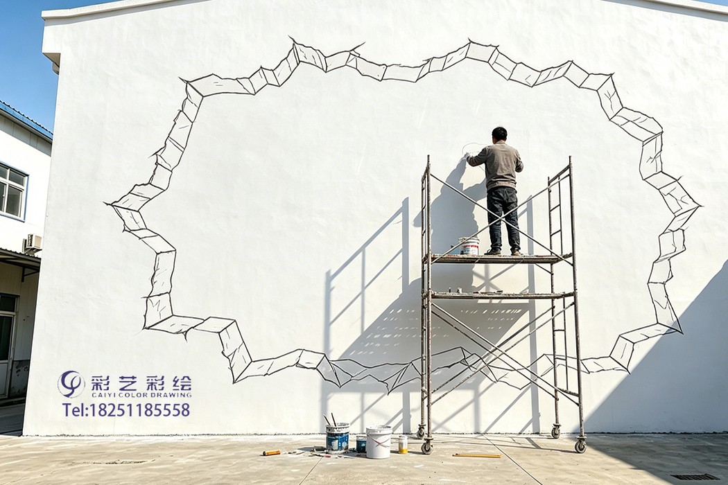 苏州网红 3D 海底墙绘