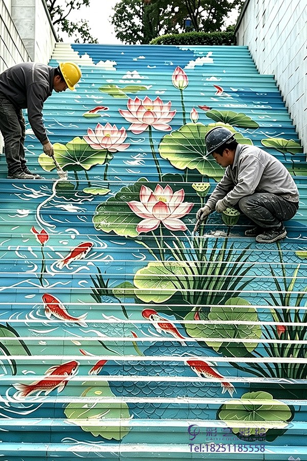 苏州3D楼梯立体画