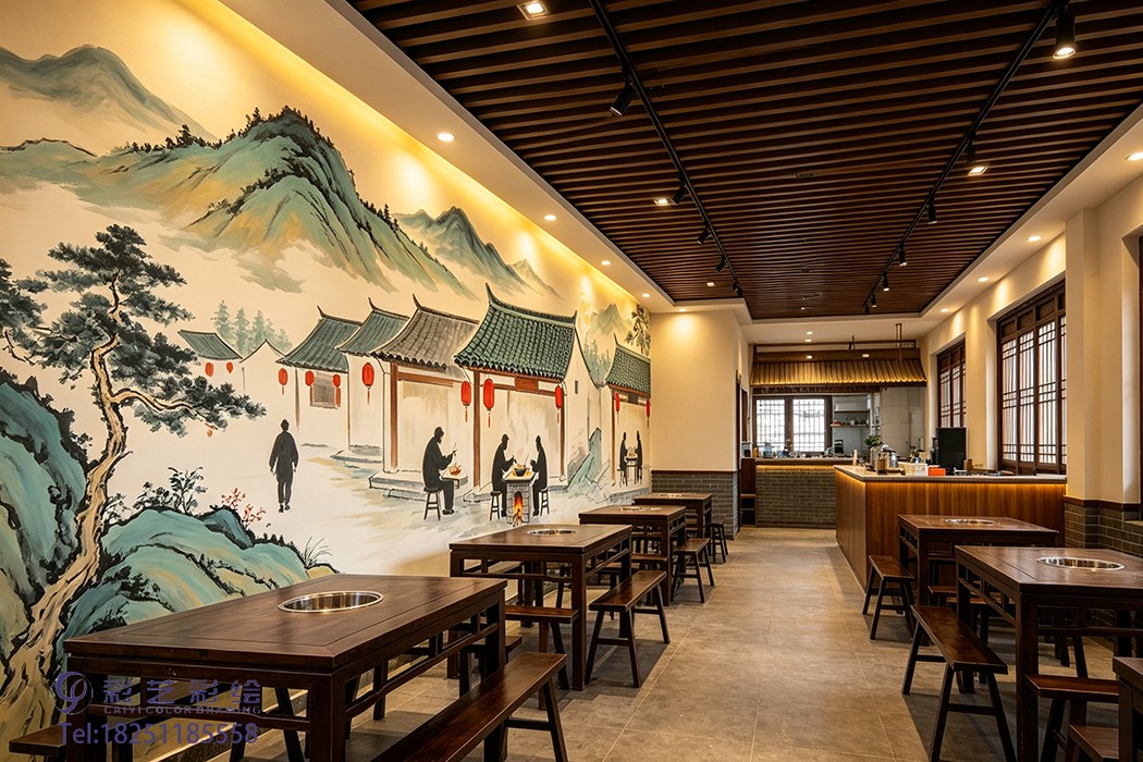 苏州饭店彩绘