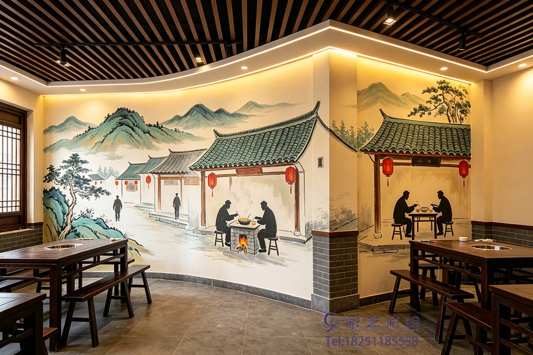 苏州饭店彩绘